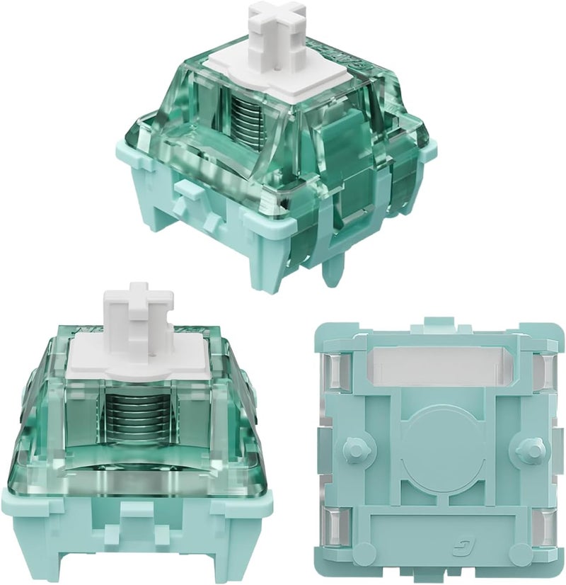 GUYEKS Gateron Magnetic Jade Pro Keyboard Switches, Linear Factory Pre-lubed Freely Setting Pre-Travel 20mm Longer Spring Key Switches Only for Magnetic Gaming Keyboard(90PCS) - Image 1